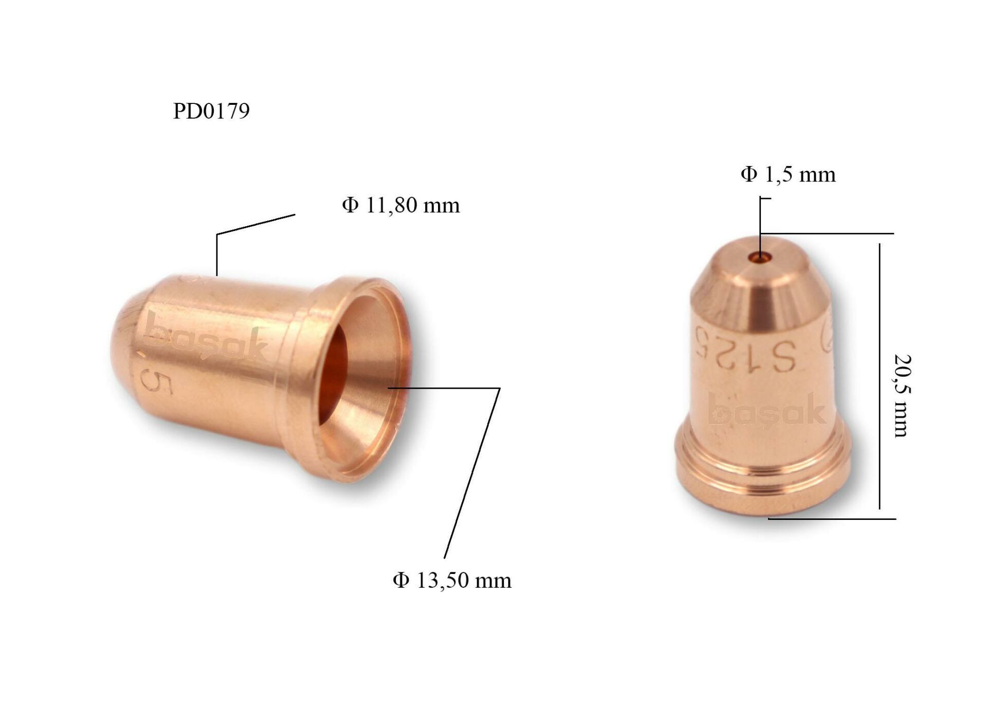 Trafimet S 125 1,5mm Plazma Kesim Memesi  PD0179-15