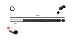 Ceta Form 1/4'' x 150 mm Manyetik Bits Tutucu CETA/BT/05