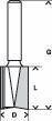 Bosch 6mm Şaftlı Freze Ucu 6*9,5*51 2608628442