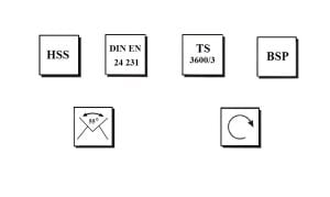 MTE G 1/4 Pafta Boru Vidalı HSS DIN 5158/B