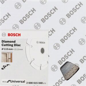 Bosch Eco Turbo 115mm (10'lu paket) Ucuz Elmas Testere Yapı Malzemeleri İçin 2608615040
