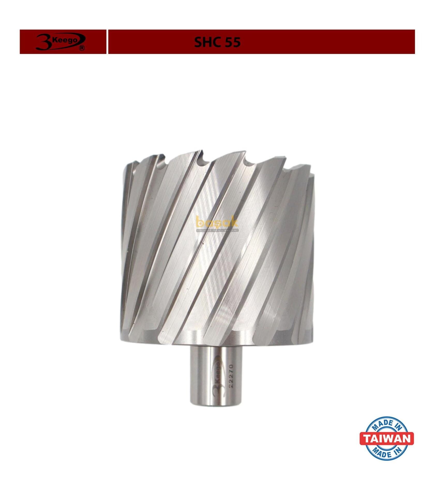 3Keego 70 x 55 mm HSS Manyetik Matkap Ucu SHC55