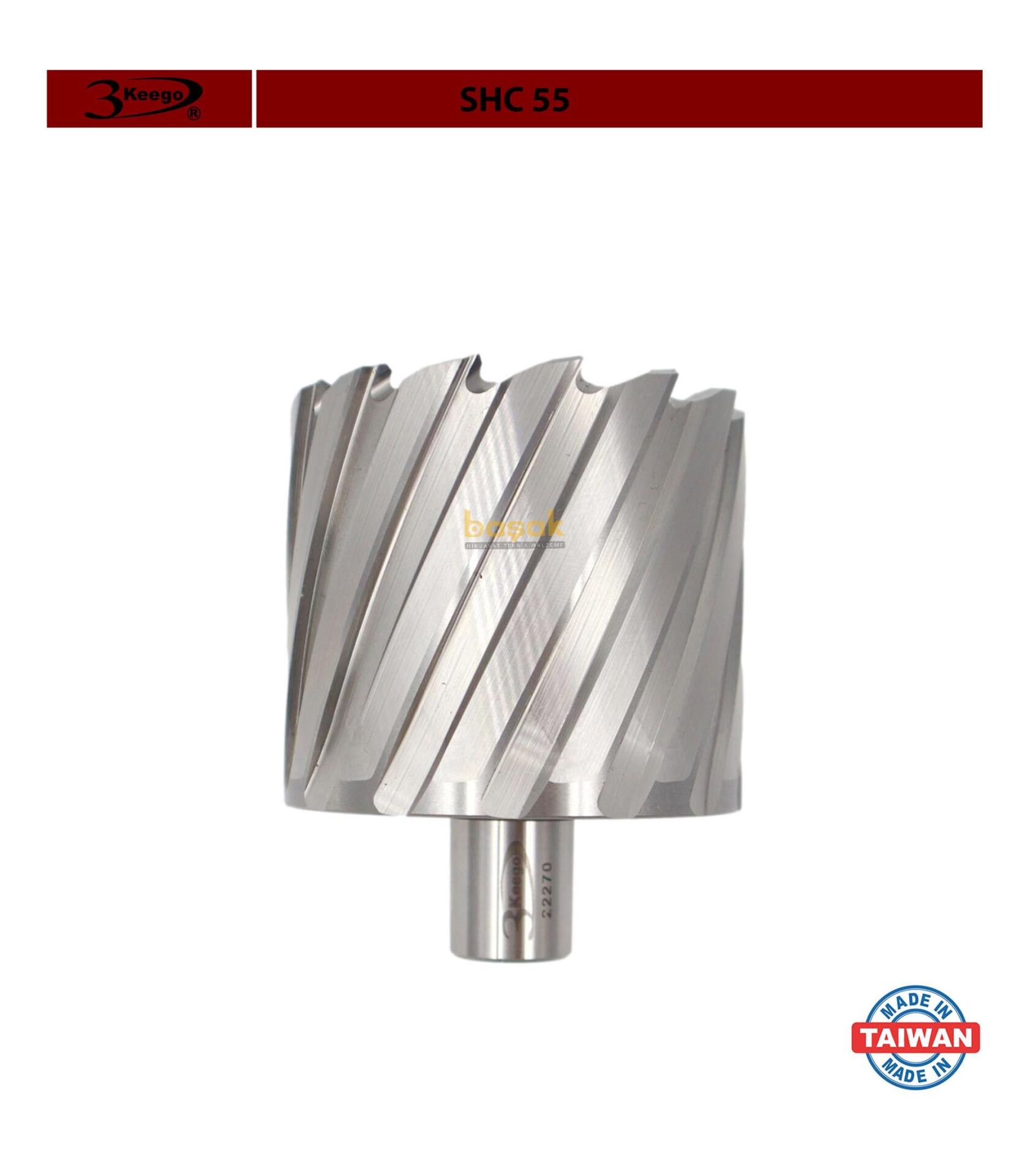 3Keego 70 x 55 mm HSS Manyetik Matkap Ucu SHC55