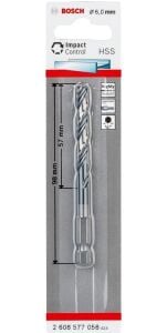 Bosch Impact HSS 6x98mm 1/4'' Altıgen Matkap Ucu 2608577058