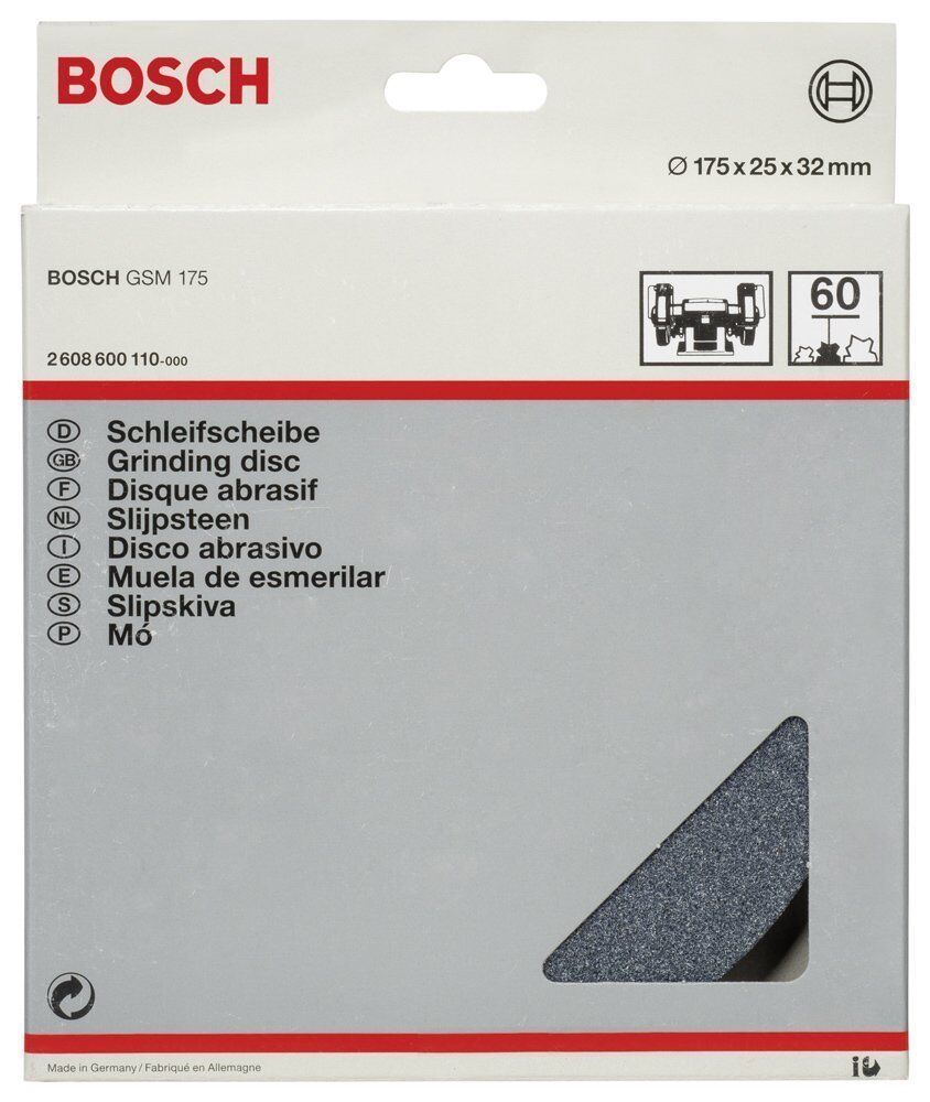 Bosch 175x25x32 mm Zımpara Taşı 60 Kum GSM 175 İçin 2608600110