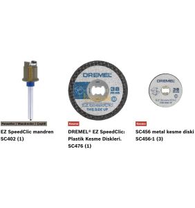 DREMEL 8260 Çantalı 5 Aksesuarlı Akülü El Motoru F0138260JA