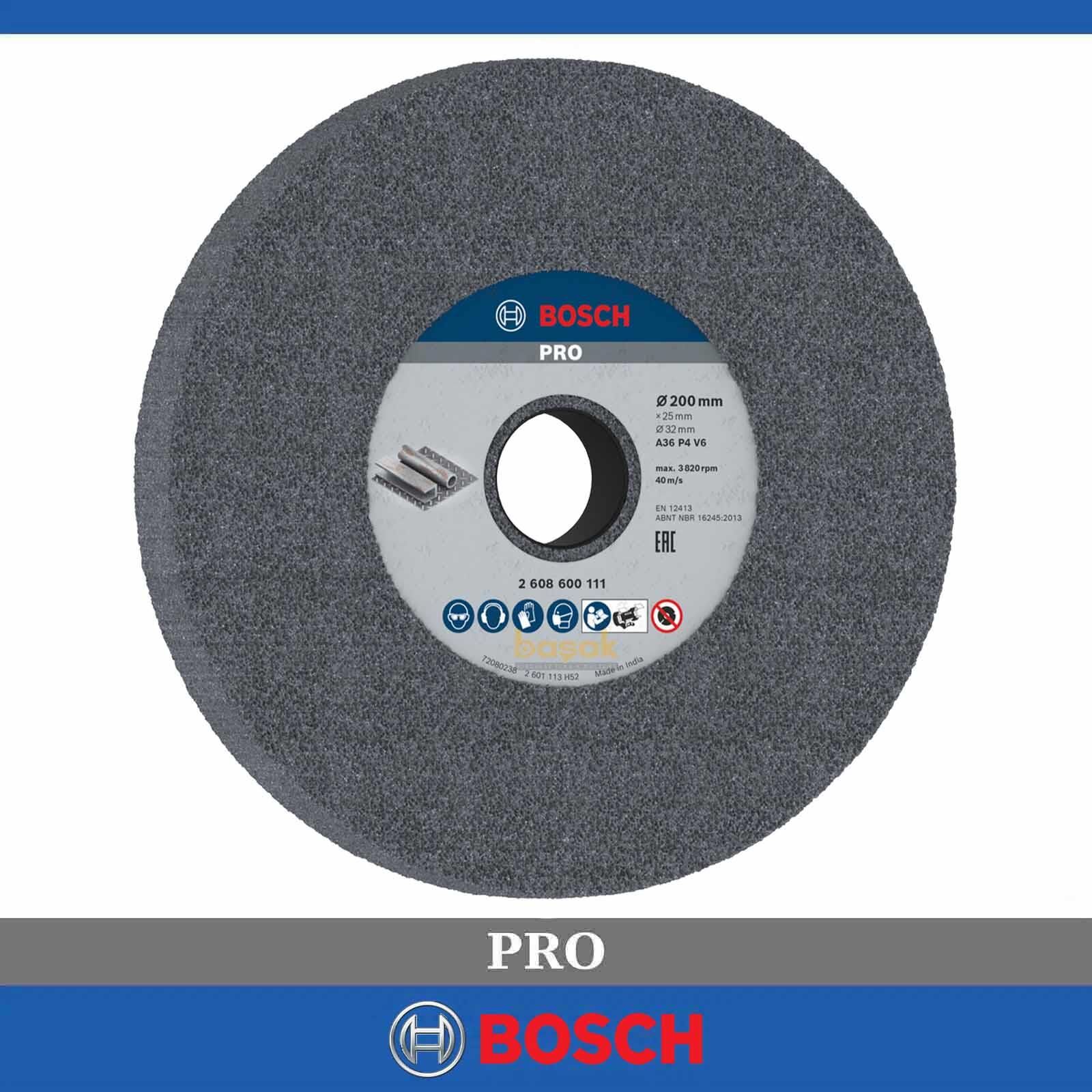 Bosch 200x25x32 mm Zımpara Taşı 36 Kum GBG 60-20 için 2608600111