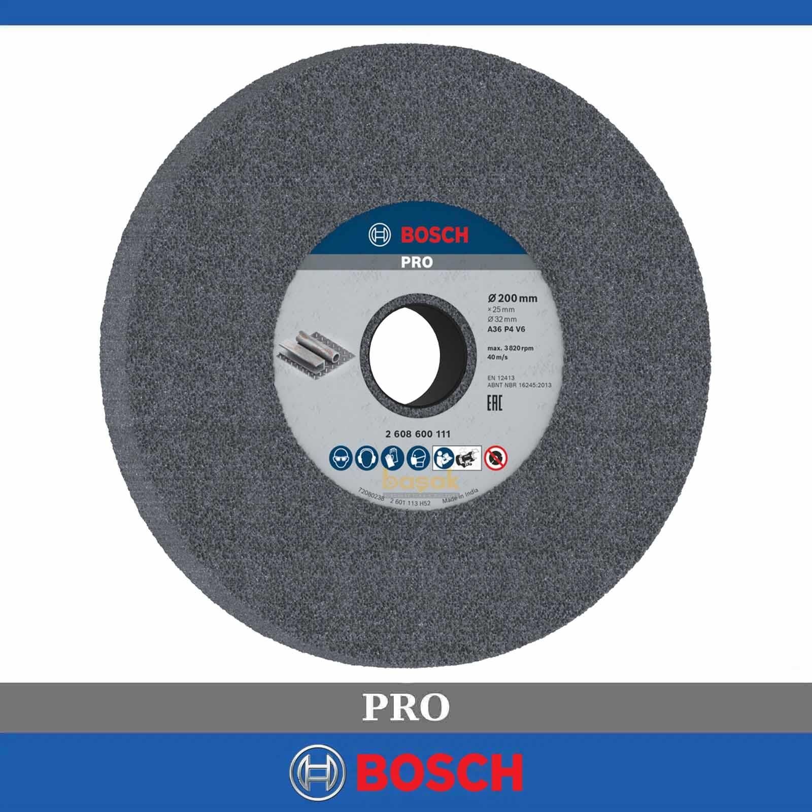 Bosch 200x25x32 mm Zımpara Taşı 36 Kum GBG 60-20 için 2608600111