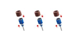 DREMEL SC407 EZ SpeedClic Zımparalama Mandreni ve 2 Adet Zımpara Bandı 2615S407JA