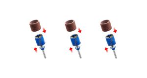 DREMEL SC407 EZ SpeedClic Zımparalama Mandreni ve 2 Adet Zımpara Bandı 2615S407JA