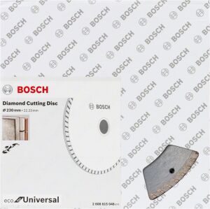 Bosch Eco Turbo 230mm (10'lu paket) Elmas Testere Yapı Malzemeleri İçin 2608615048