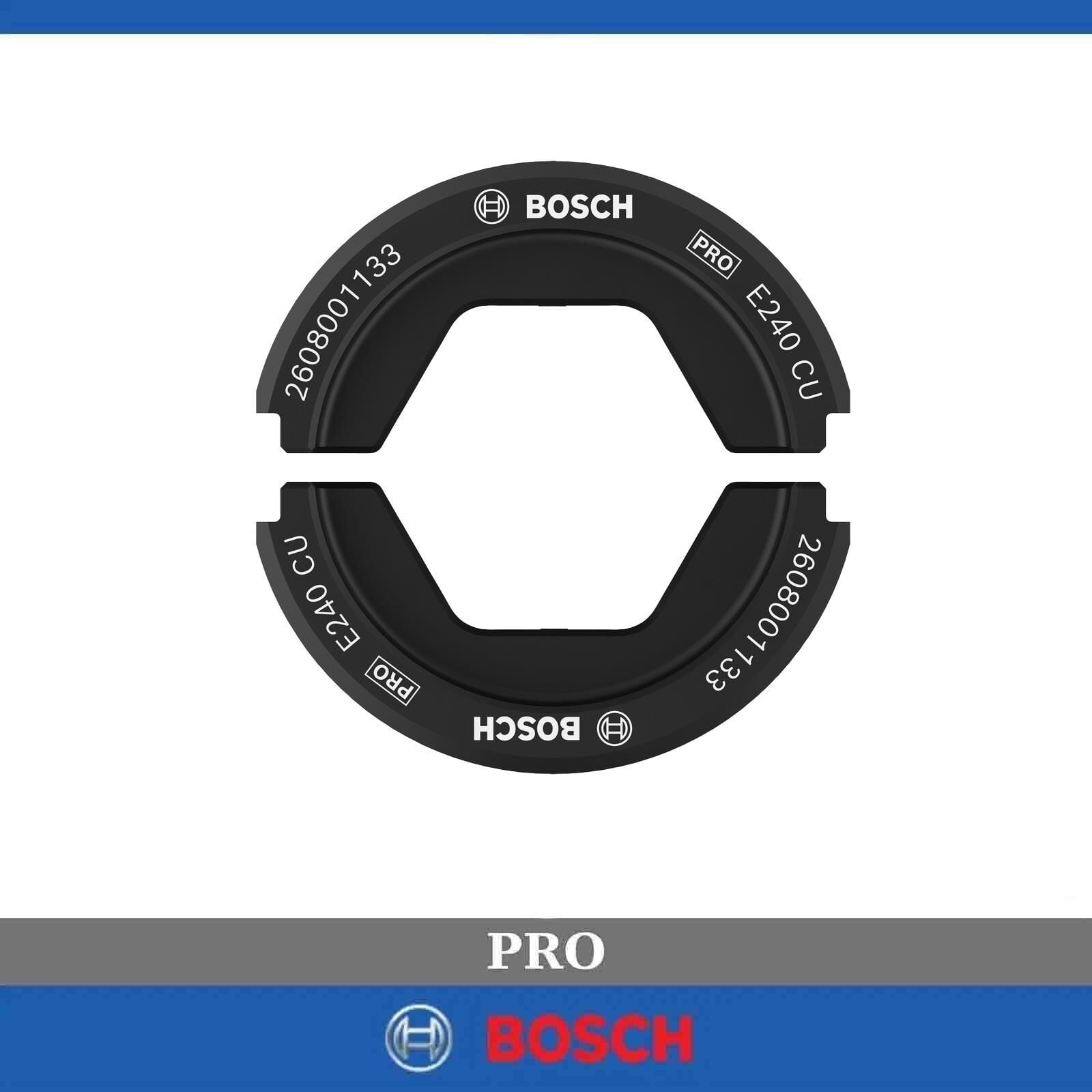 Bosch PRO E 240 Cu 240 mm² Bakır Kablo Pabucu Sıkma Kalıbı 2608001133