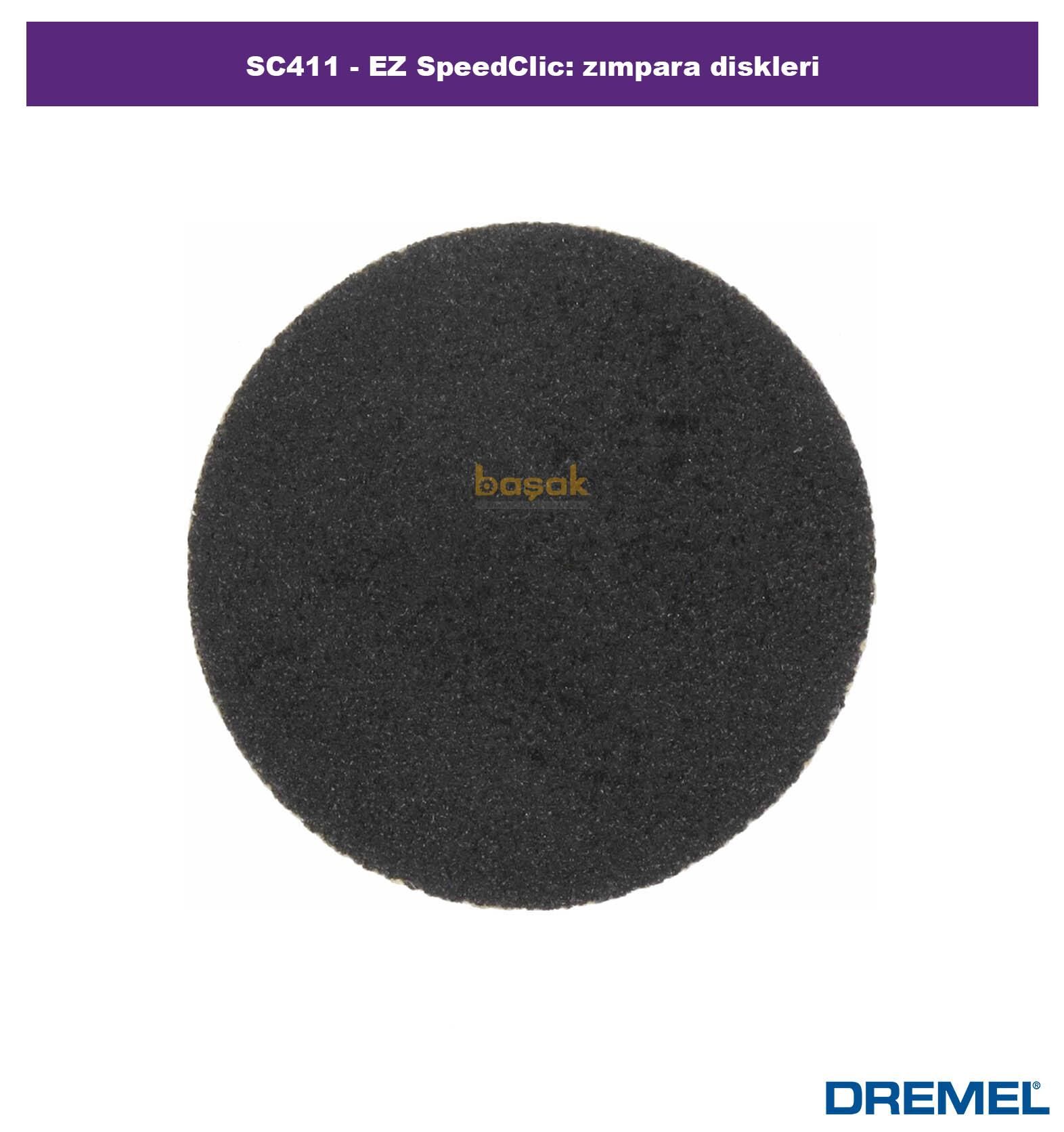 DREMEL SC411 EZ SpeedClic Zımpara Diskleri (6adet) 2615S411JA