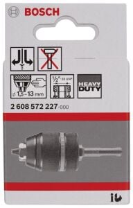 Bosch SDS-Plus Anahtarsız Mandren 1,5-13 mm 2608572227