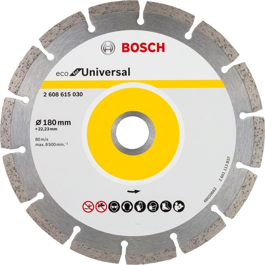 Bosch Eco 180mm Elmas Testere Yapı Malzemeleri İçin 2608615030