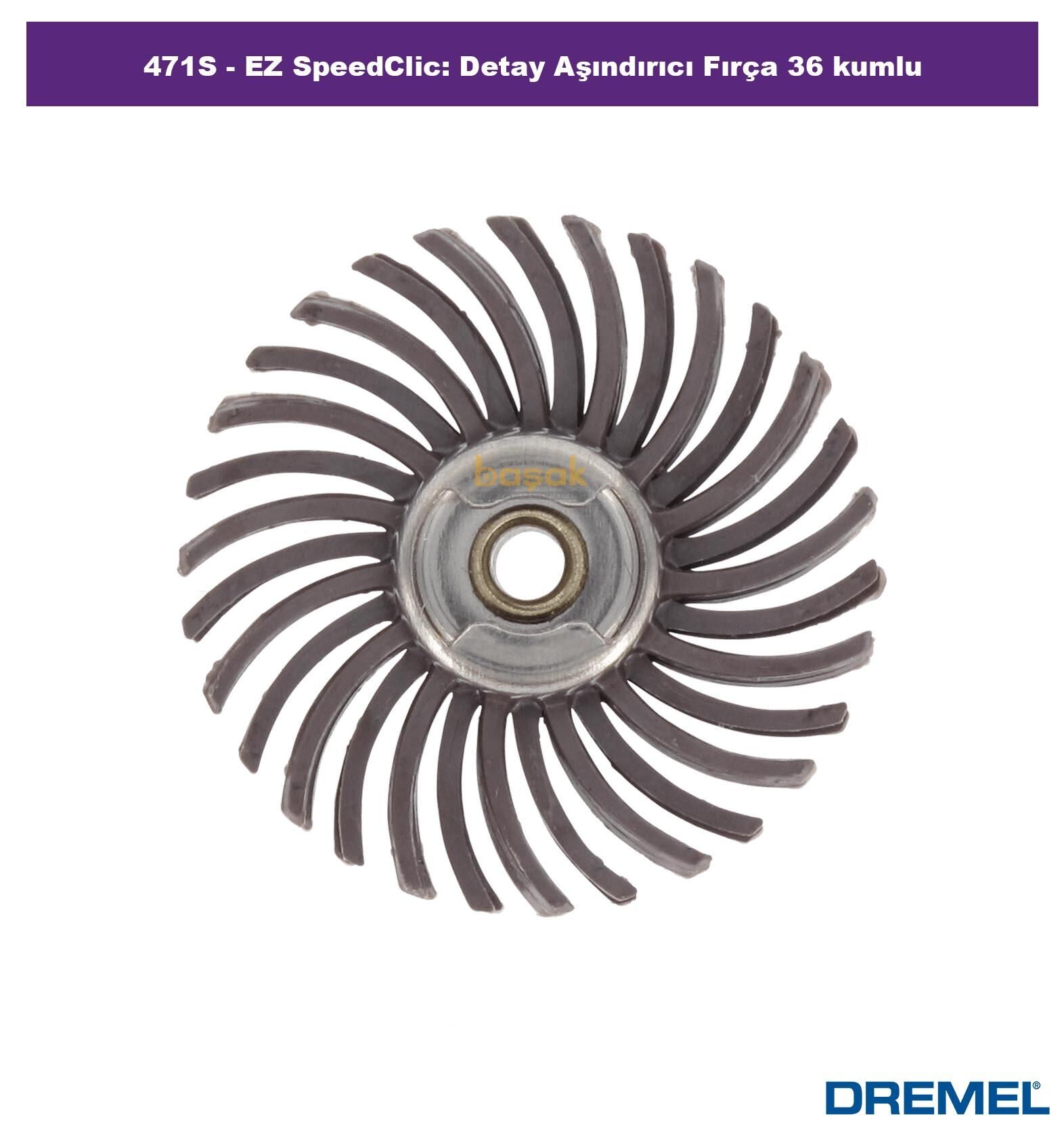 DREMEL 471S EZ SpeedClic Detay Aşındırıcı Fırça 36 kum 2615S471JA