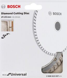 Bosch Eco Turbo 125mm Elmas Yapı Malzemeleri Kesme Testeresi 2608615037