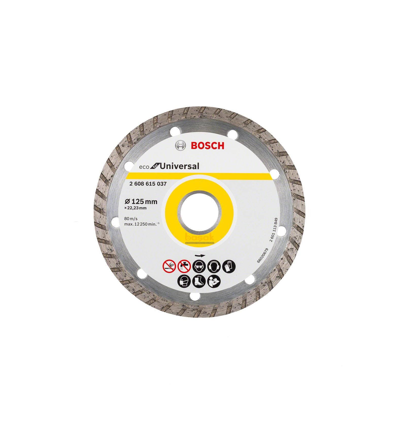Bosch Eco Turbo 125mm Elmas Yapı Malzemeleri Kesme Testeresi 2608615037