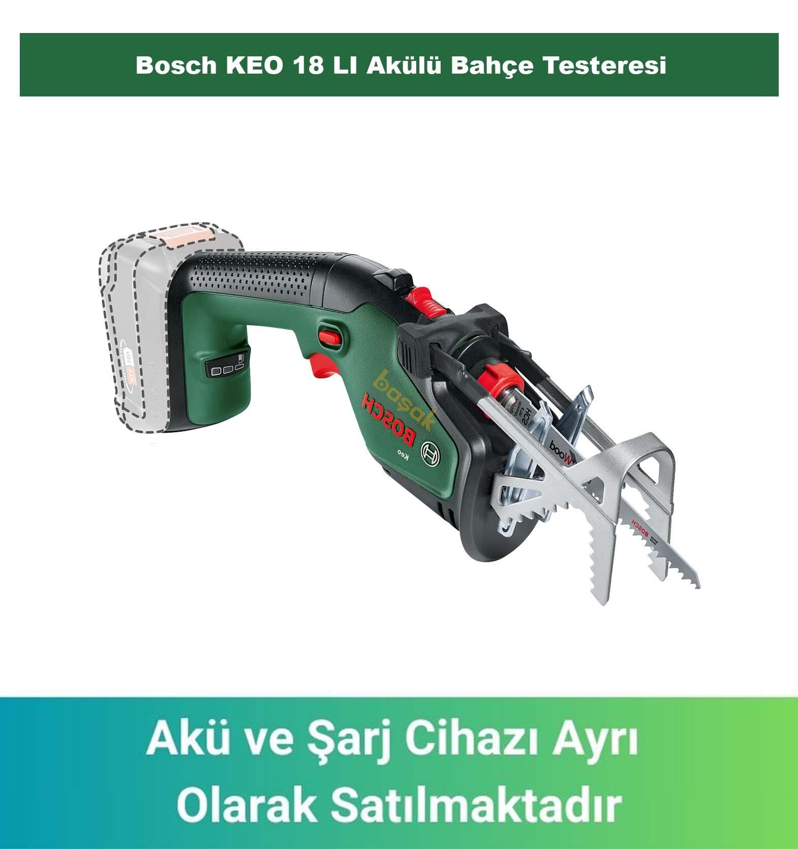 Bosch Keo 18 Li-ıon Akülü Bahçe Testeresi (Akü ve Şarj yoktur) 0600861A01