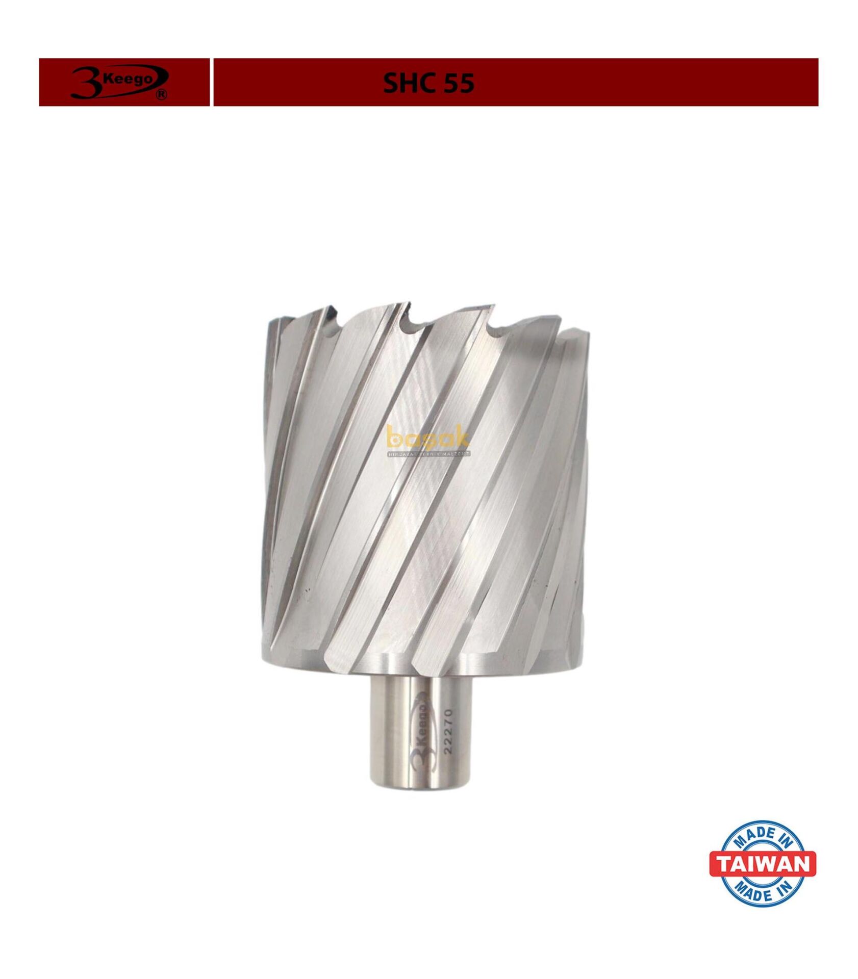 3Keego 60 x 55 mm HSS Manyetik Matkap Ucu SHC55