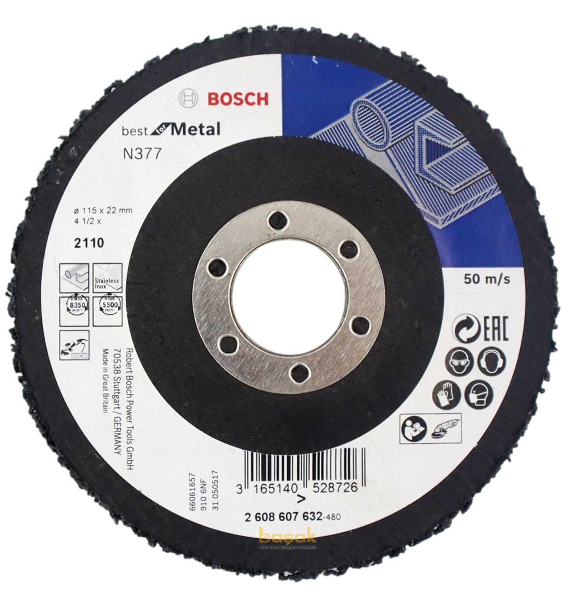 Bosch 115 mm Best CSD Metal Kazıyıcı Keçe Zımpara 2608607632