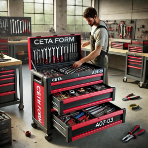 Ceta Form A07-03 Portatif Takım Sandığı (Boş) - 3 Çekmeceli