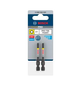 Bosch Pro Impact T25 Torx Vidalama Ucu 55 mm 2'li 2608522531
