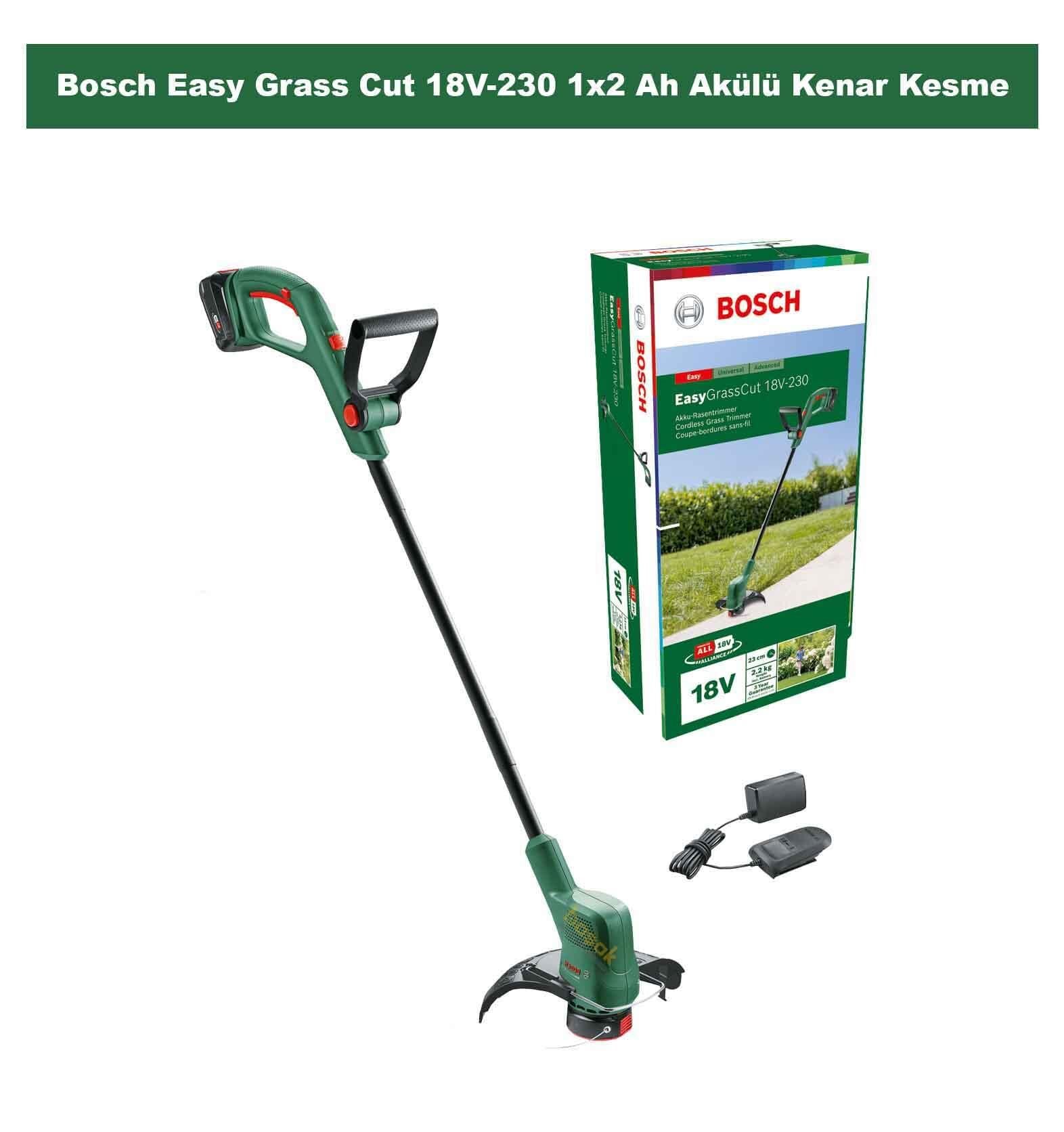 Bosch Easy Grass Cut 18V-230 1x2 Ah Akülü Kenar Kesme 06008C1A03