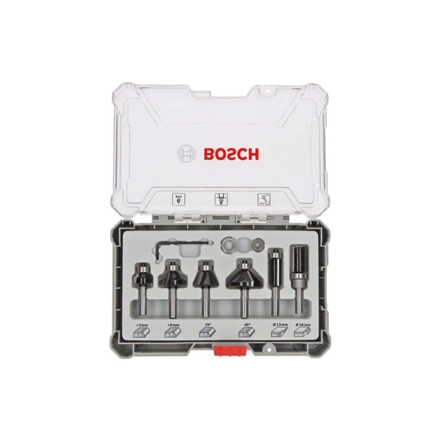 Bosch Freze Seti 6 Parça Karışık 6 mm (Pro) 2607017468 | Bosch