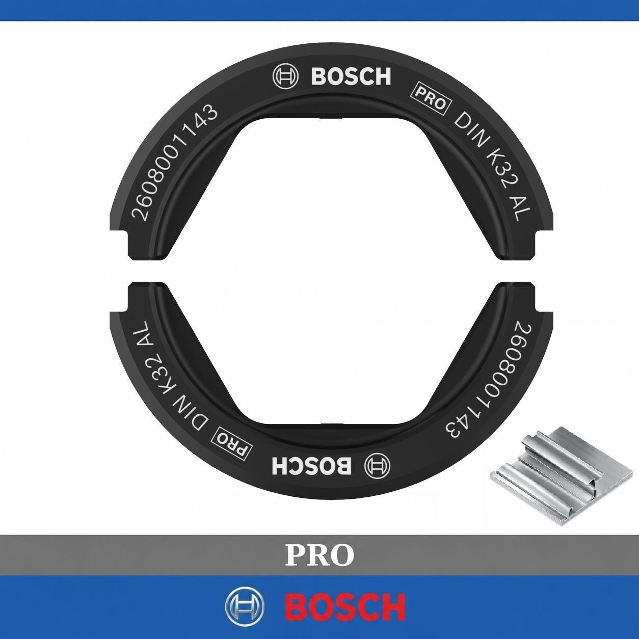 Bosch PRO DIN K32 240 mm² Alüminyum Kablo Pabucu Sıkma Kalıbı 2608001143