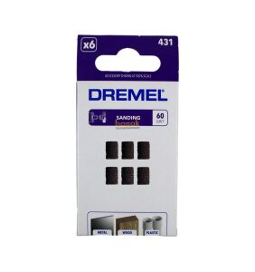 DREMEL 431 Bant Zımpara 6,4 mm 60 kum (6 adet) 2615043132