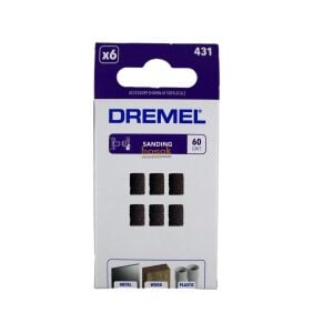 DREMEL 431 Bant Zımpara 6,4 mm 60 kum (6 adet) 2615043132