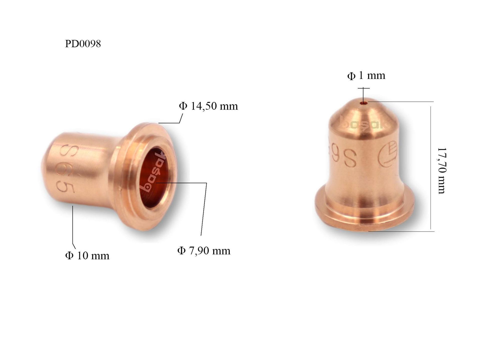 Trafimet S 65 1mm Plazma Kesim Memesi  PD0098-10