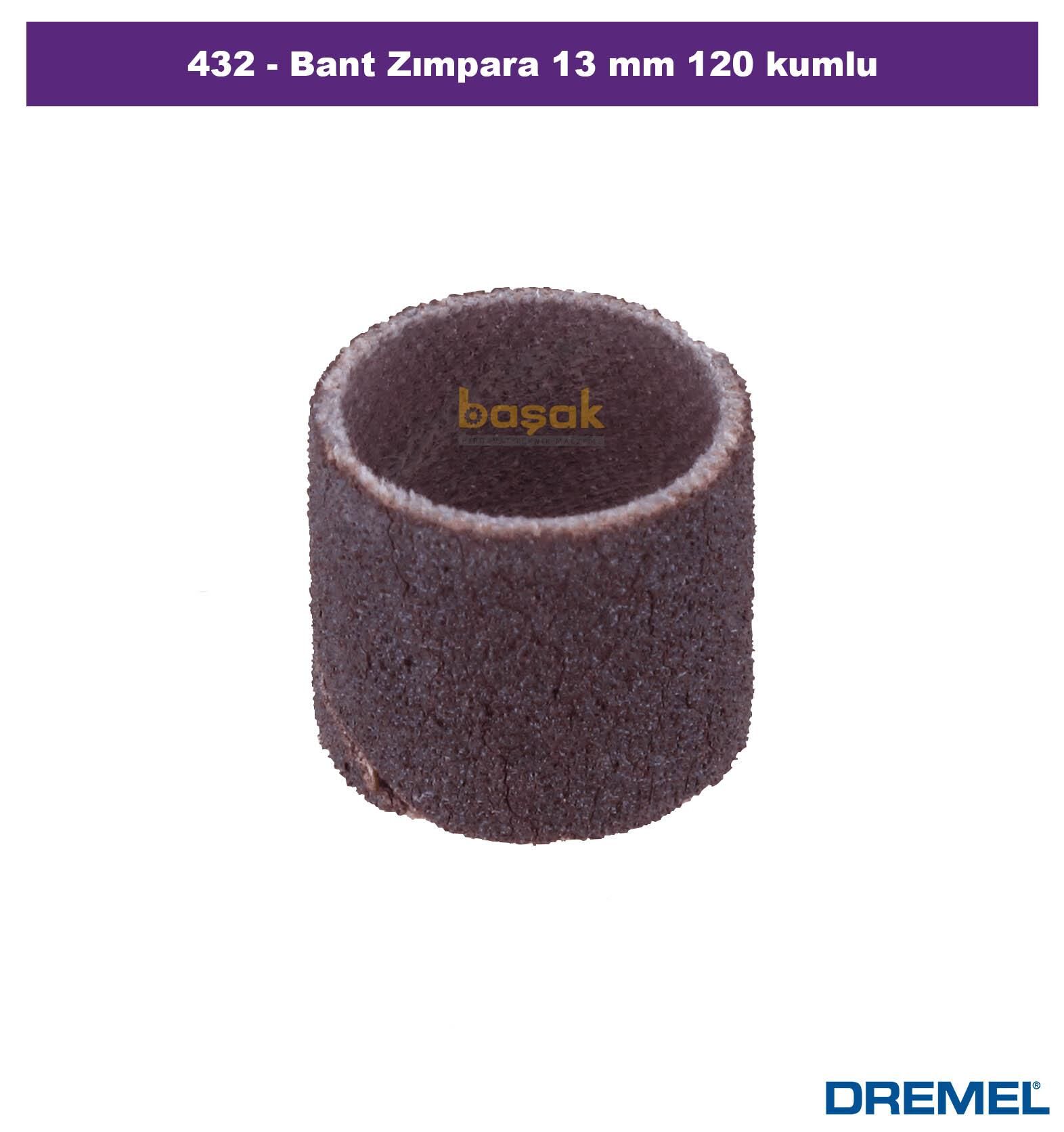 DREMEL 432 Bant Zımpara 13 mm 120 kum (6 adet) 2615043232 | Dremel