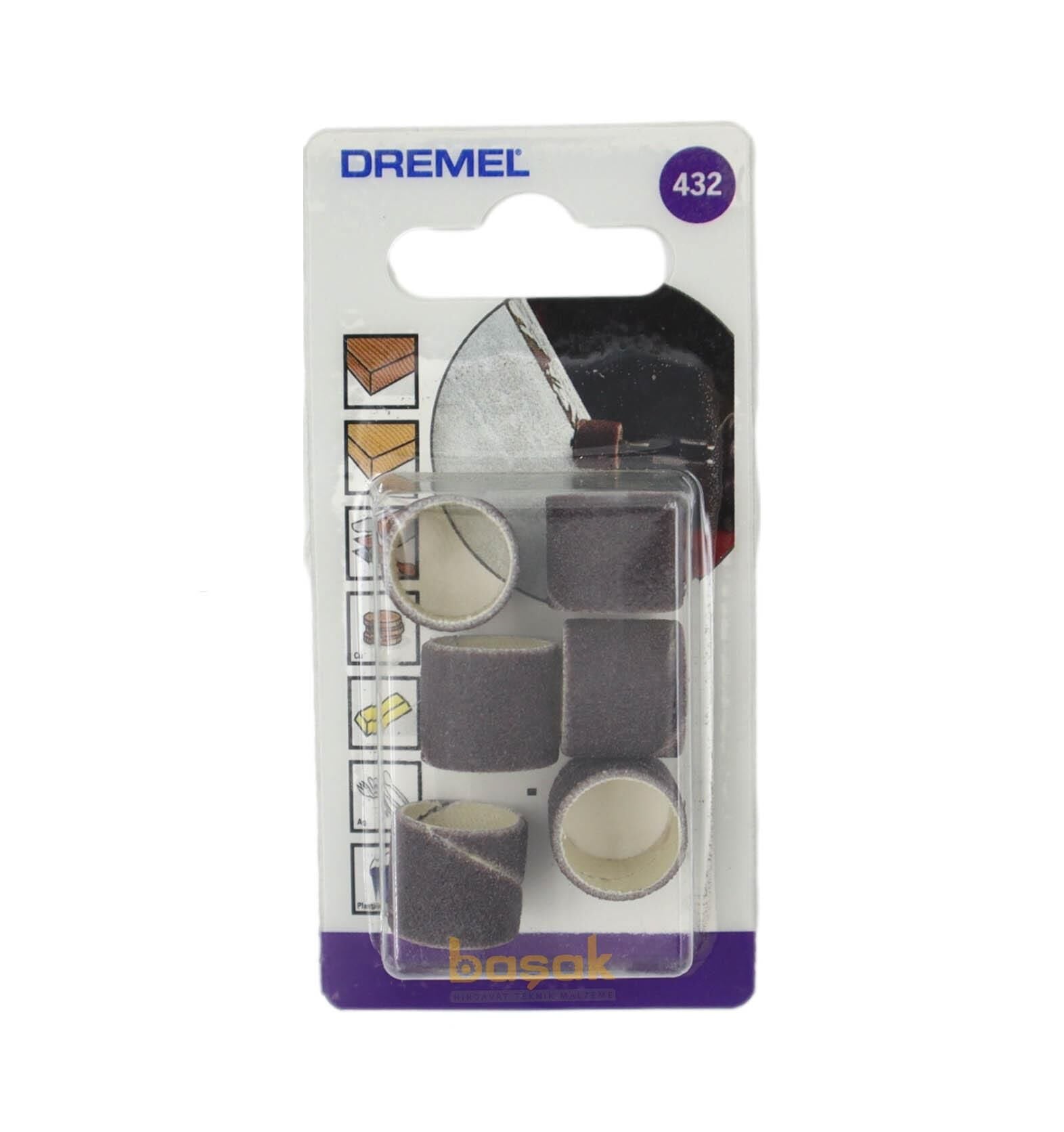 DREMEL 432 Bant Zımpara 13 mm 120 kum (6 adet) 2615043232 | Dremel