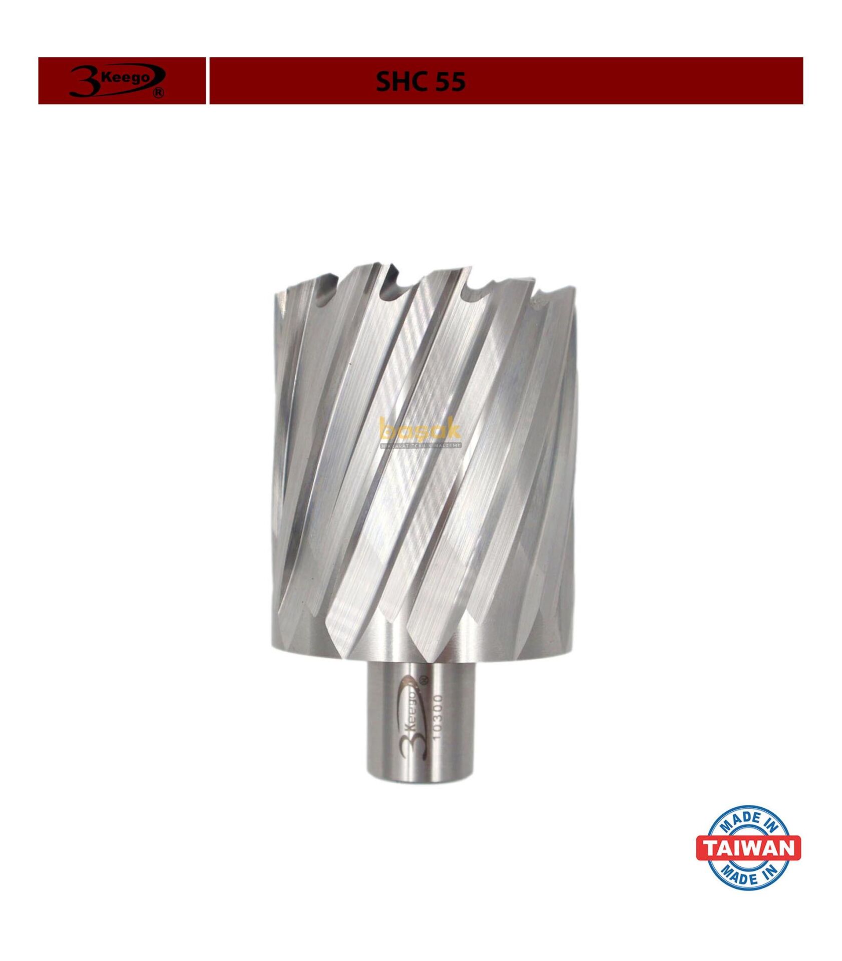 3Keego 53 x 55 mm HSS Manyetik Matkap Ucu SHC55