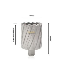 3Keego 53 x 55 mm HSS Manyetik Matkap Ucu SHC55