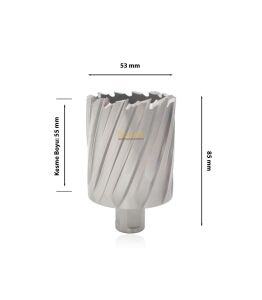 3Keego 53 x 55 mm HSS Manyetik Matkap Ucu SHC55