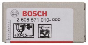 Bosch 0,5-6,5 mm 3/8''-24 Anahtarlı Mandren 2608571010