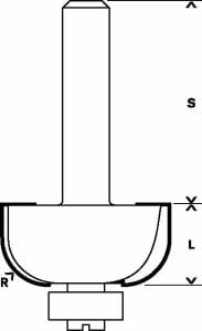 Bosch 6mm Şaftlı Dayamaklı Fitil Freze Ucu 6*25,4*54 2608628455