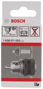 Bosch 1-10 mm - 3/8''-24 Anahtarlı Mandren 1608571053