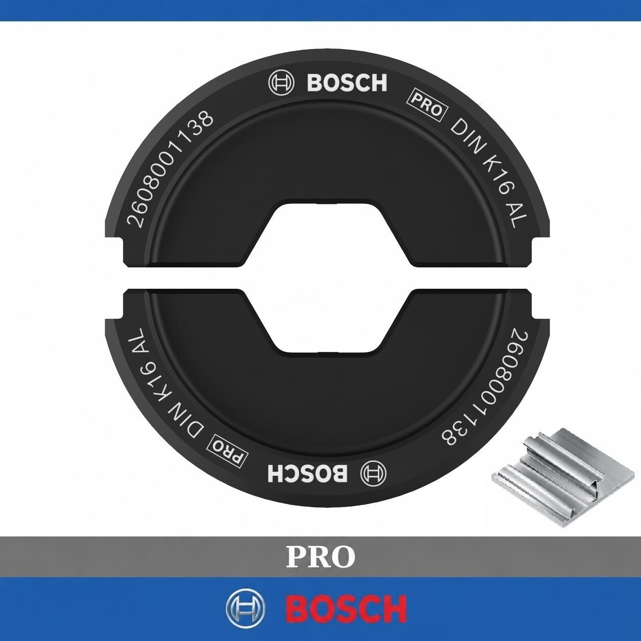 Bosch PRO DIN K16 50 mm² Alüminyum Kablo Pabucu Sıkma Kalıbı 2608001138