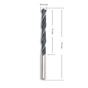MTE 9,4 mm Haddeli Metal Matkap Ucu HSS DIN 338