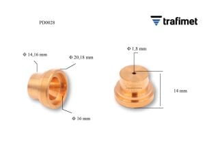 Trafimet CB 100 - CB 150 1,8mm Drag Kesim Plazma Kesim Memesi  PD0028-18