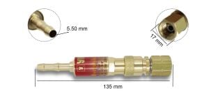 Yıldız 1118-Q Hızlı Bağlantı Yanıcı Gaz Emniyet Ventili Hamlaç Arkası