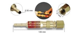 Yıldız 1118-Q Hızlı Bağlantı Yanıcı Gaz Emniyet Ventili Hamlaç Arkası