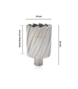 3Keego 50 x 55 mm HSS Manyetik Matkap Ucu SHC55