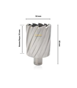 3Keego 50 x 55 mm HSS Manyetik Matkap Ucu SHC55