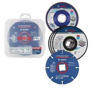 Bosch Pro 125 mm X-Lock Kesme ve Flap Zımpara 5'li Set 2608619374