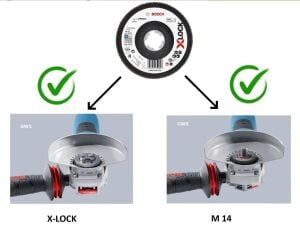 Bosch Pro 125 mm X-Lock Kesme ve Flap Zımpara 5'li Set 2608619374